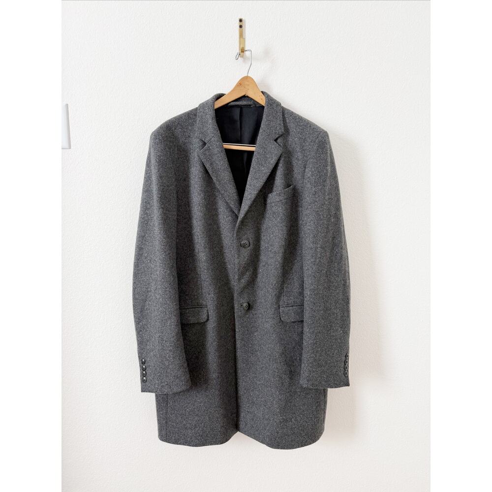 Folk Clothing Gray Wool Blend Button Front Boxy Jacket Coat US 4
